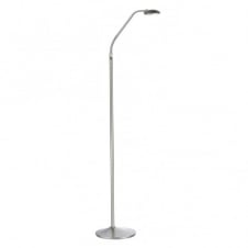 Satin Chrome Arched LED Floor Lamp