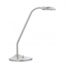 WELLINGTON modern satin chrome LED table lamp