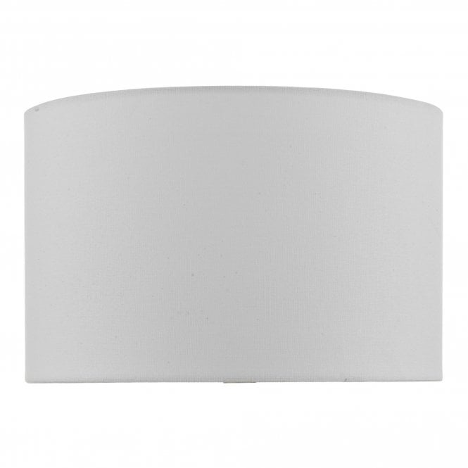 Weylin White Faux Silk Drum Lamp Shade - 32cm