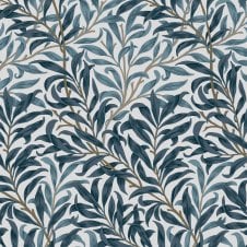 Willow Bough White & Blues Blue Wallpaper