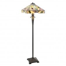 WILLOW Tiffany standard floor lamp, Art Nouveau style