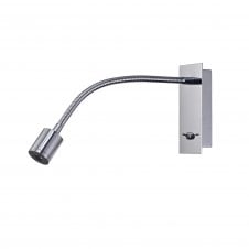 WIMBLEDON 3W Flexible Wall Lamp Polished Chrome