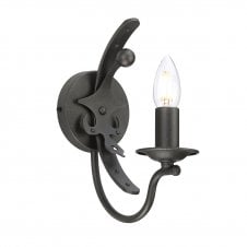 WINDSOR period style wall light in graphite finish