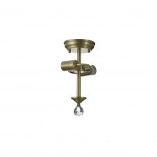 WINSLET Semi Flush Ceiling Fitting | 2 x E27 | Antique Brass