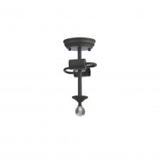 WINSLET Semi Flush Ceiling Fitting | 2 x E27 | Graphite