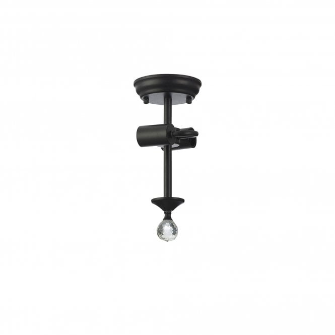 WINSLET Semi Flush Ceiling Fitting | 2 x E27 | Matt Black