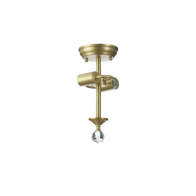 WINSLET Semi Flush Ceiling Fitting | 2 x E27 | Satin Gold