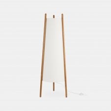 Modern Scandi floor Lamp in wood