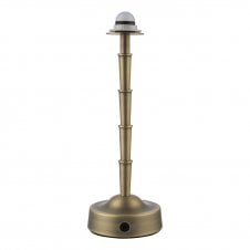 matt antique brass table lamp rechargeable LED