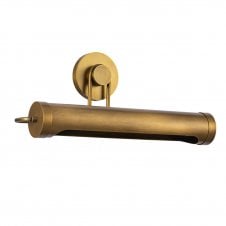 Vintage brass style picture light industrial look
