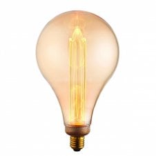 XL amber tinted LED light bulb (ES/E27)