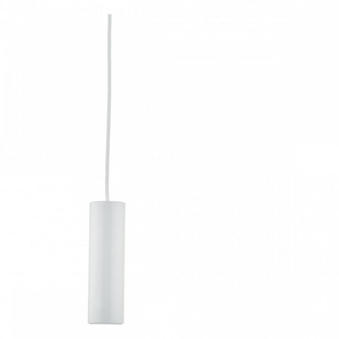 YARI white cylindrical LED pendant light