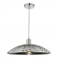 faceted mirrored acrylic pendant shade
