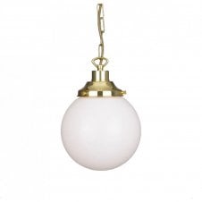 YEREVAN 20cm Globe Pendant Light in Polished Brass