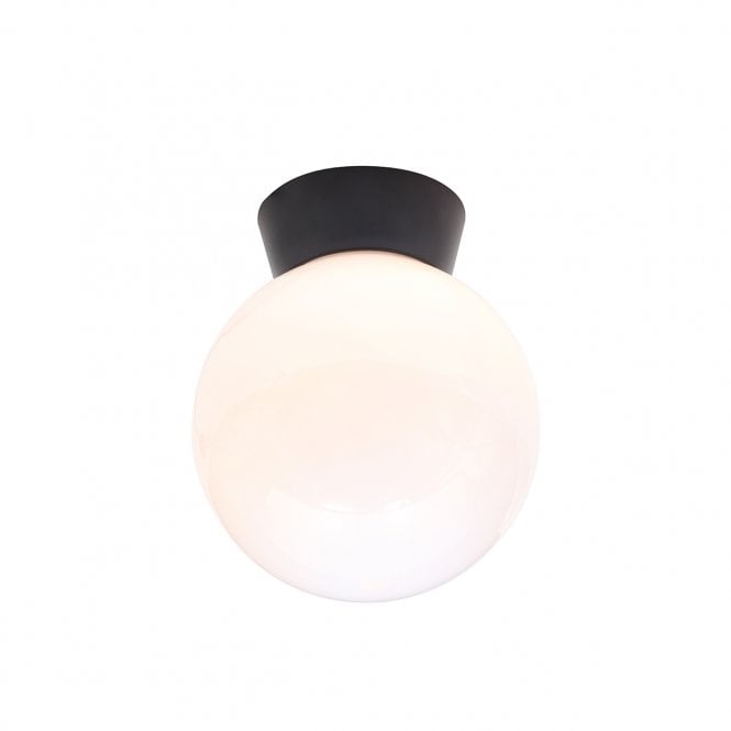 YORK Globe Porch Lantern in Black & Opal