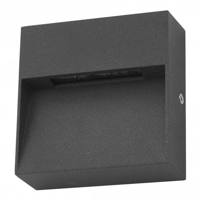 YUKON 1 Light Wall Light Square Eyelid Anthracite IP65 LED