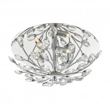 ZAFIR 3lt flush crystal floral ceiling light