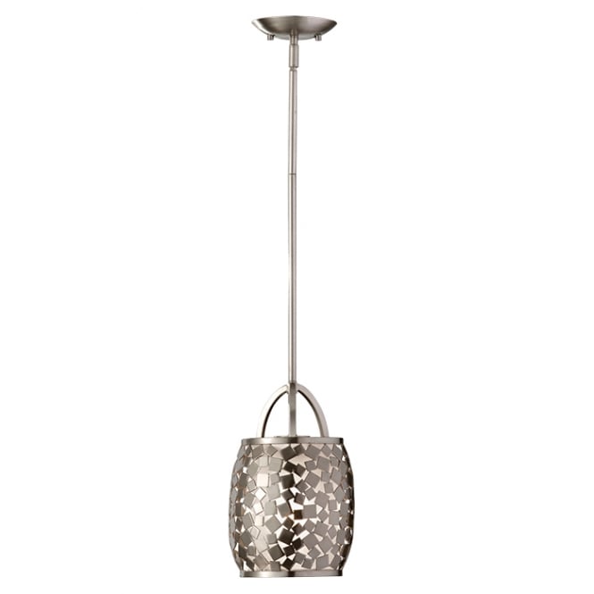 ZARA brushed steel mosaic mini ceiling pendant