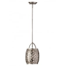 brushed steel mosaic effect ceiling pendant
