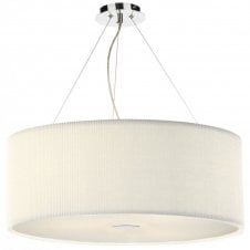 ZARAGOZA large cream pendant shade for high ceilings (90cms)