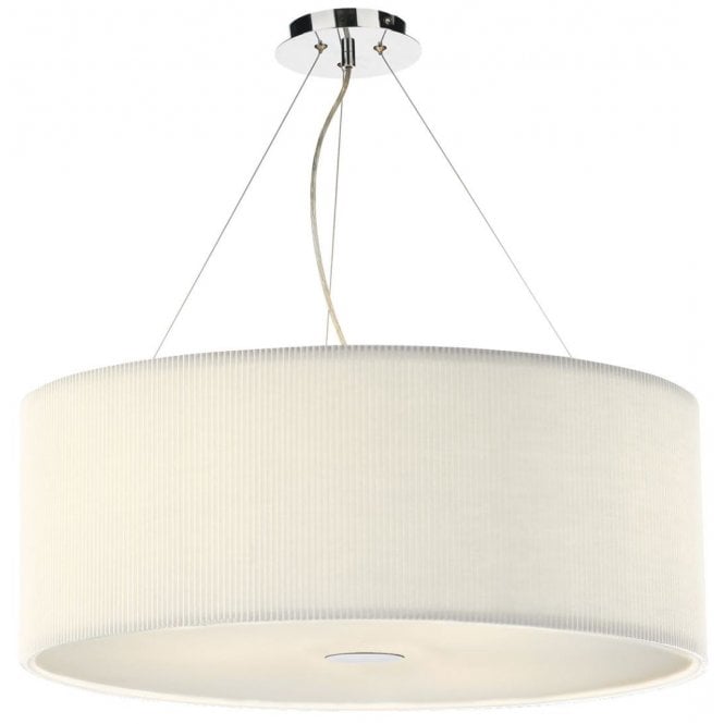 ZARAGOZA large cream pendant shade for high ceilings (90cms)