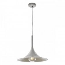 ZIELONA trumpet shaped ceiling pendant light in grey finish