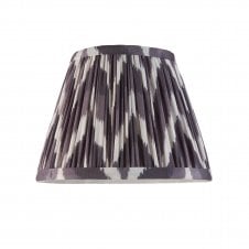 grey zigzag pattern tapered shade