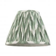 green zigzag pattern tapered shade