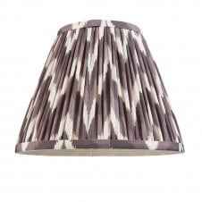 grey zigzag pattern tapered shade
