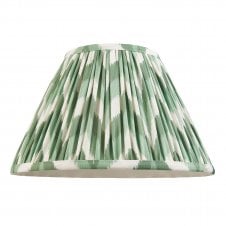 green zigzag pattern tapered shade