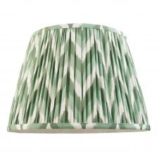 green zigzag pattern tapered shade