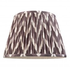 grey zigzag pattern tapered shade