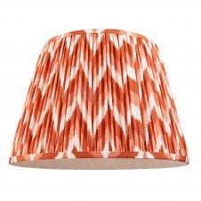 oranfe zigzag patterned tapered lampshade