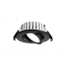 black recessed adjustable down light